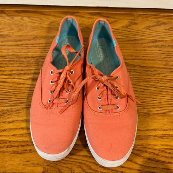 Keds Shoes Keds Lace Up Coral Canvas Shoes Poshmark